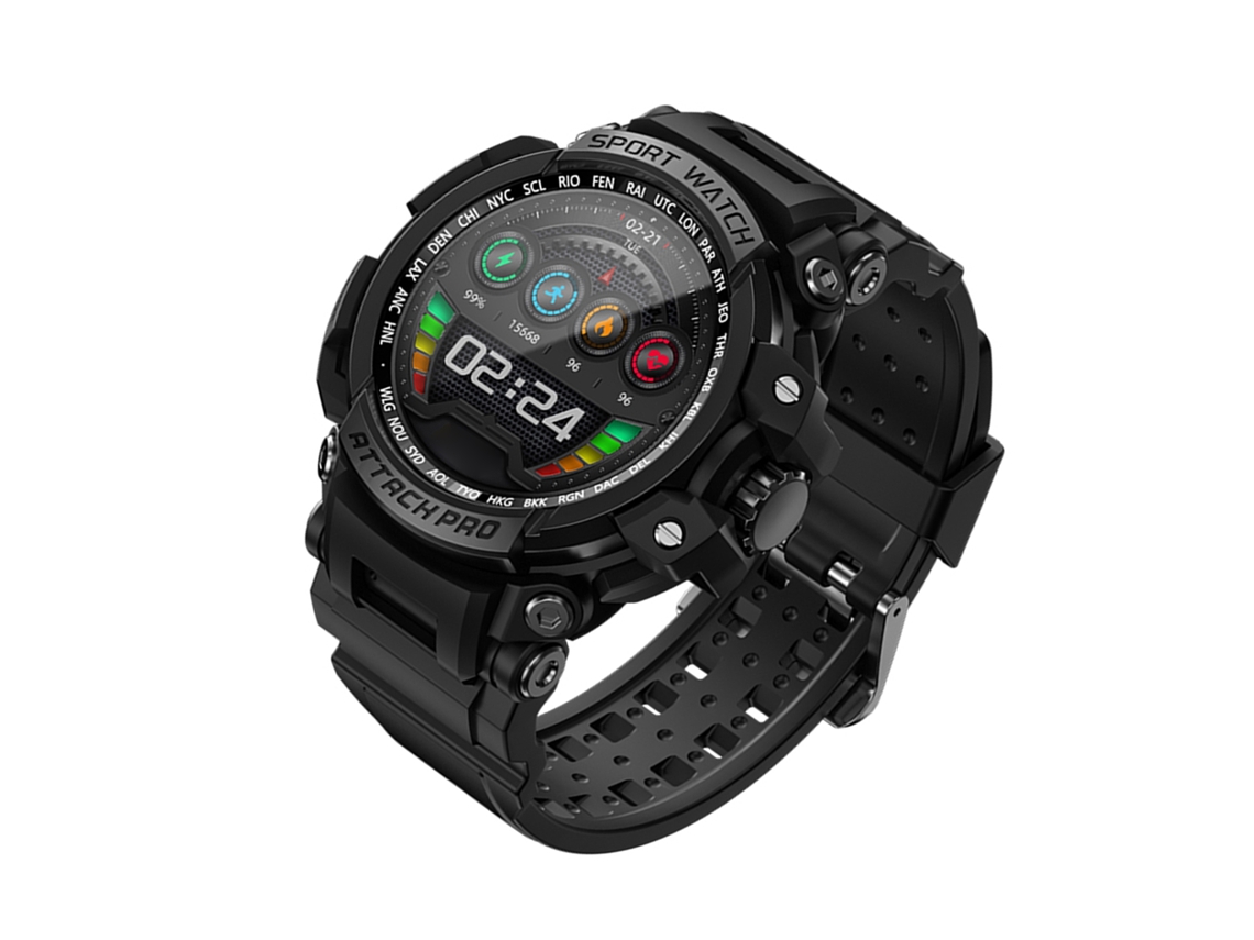 Pulsera Inteligente Lokmat Attack Pro De 1.32 Pulgadas Tft, Rastreador De Fitness Impermeable Para Android Ios