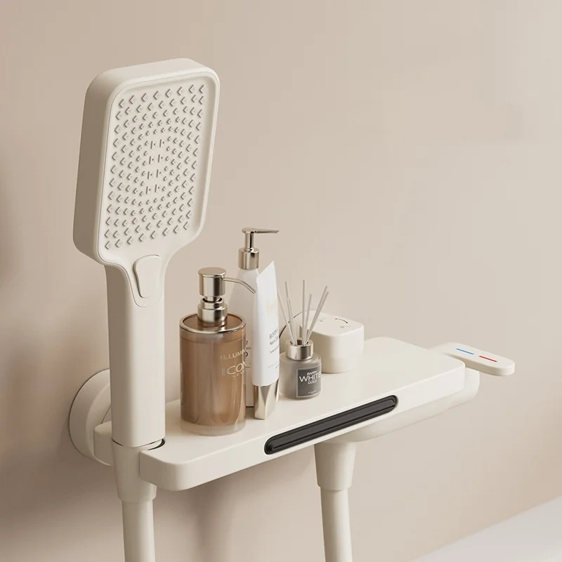 Grifo de bañera estilo cascada MDUG con ducha de mano, montaje en pared.