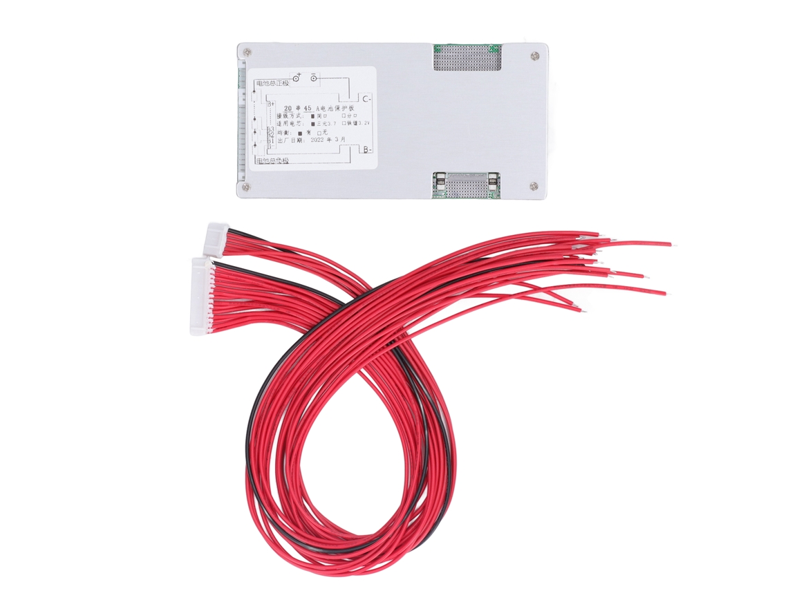 Placa De Protección De Batería De Litio 20s 72v 45a Con Protección Contra Sobrecarga Sobrecorriente Y Cortocircuito