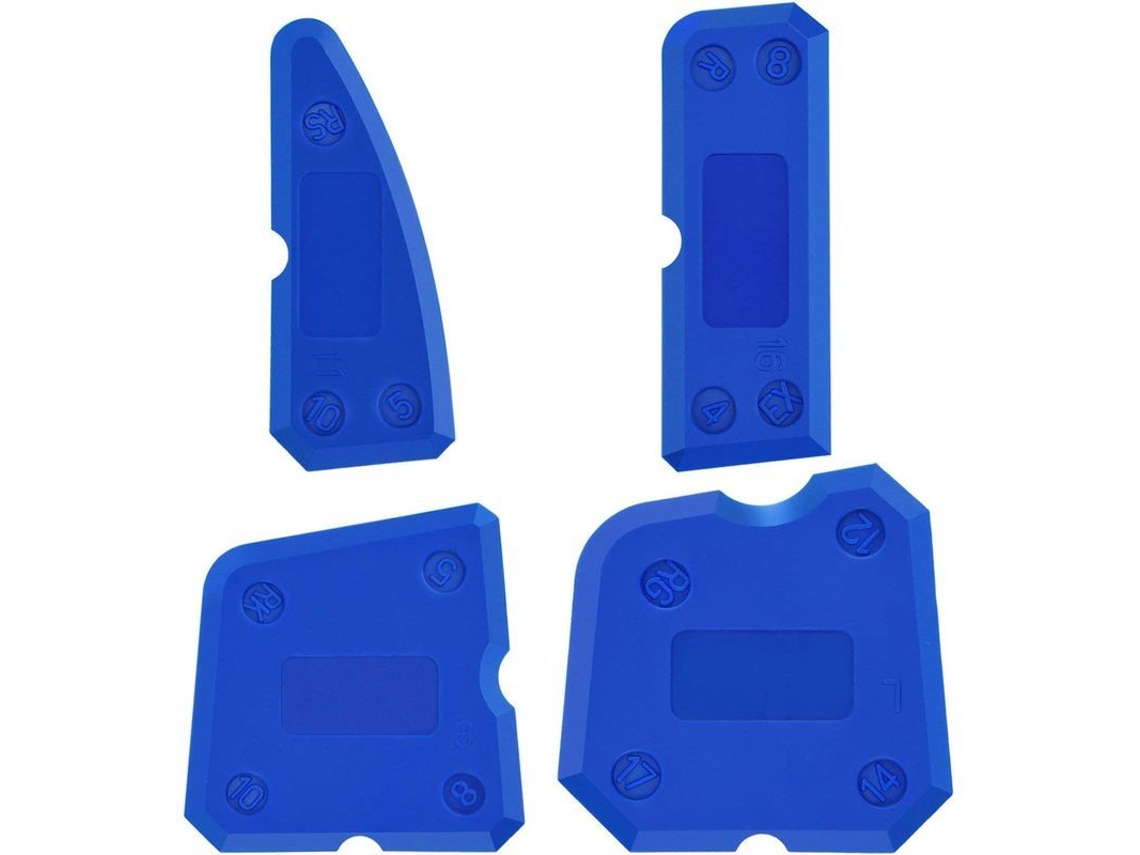Juego De Herramientas De Sellado De Silicona Con 15 Bordes Diferentes (azul)