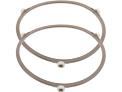 2 Piezas De Platos De Té Pp, Anillos De Soporte Giratorios Para Microondas De Cocina 18