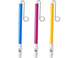Juego De 3 Silbatos Deslizantes Para Niños Y Niñas, Instrumentos Musicales Coloridos, Amarillo Y Azul, Educativos.