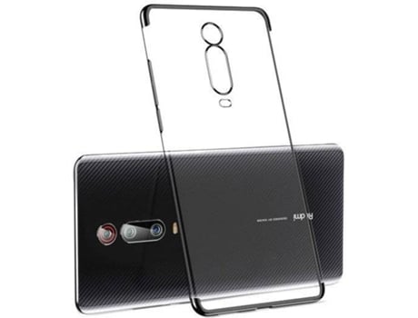 Carcasa Xiaomi Redmi 9T LMOBILE Transparente - Negro