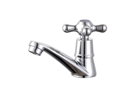 Grifo De Agua Fría Individual De Aleación Cromado Con Filtro Anti-splash Para Baño Y Cocina