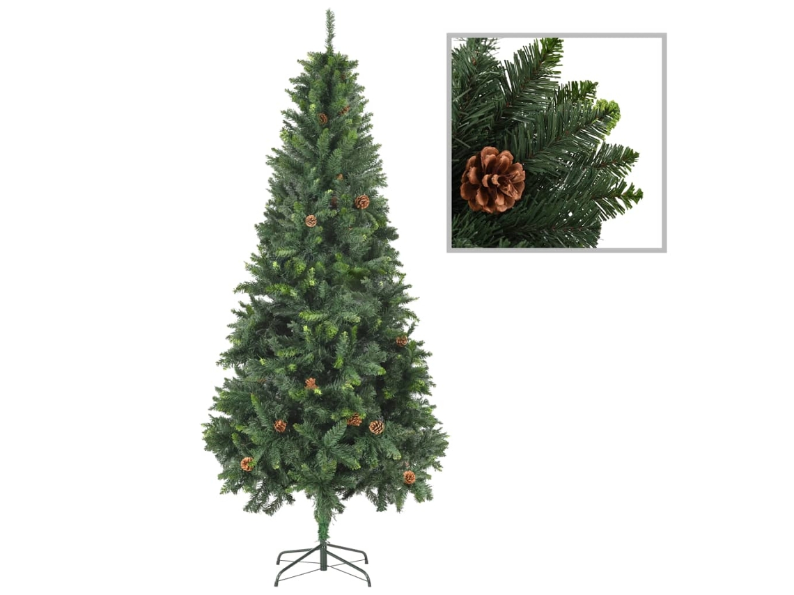Árbol de Navidad VIDAXL Verde (210 cm)