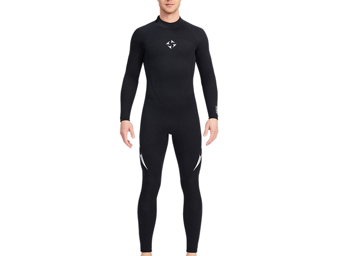 RNEMITERY Traje de buceo unisex de neopreno - Mono elástico con cremallera delantera, manga larga y cierre frontal