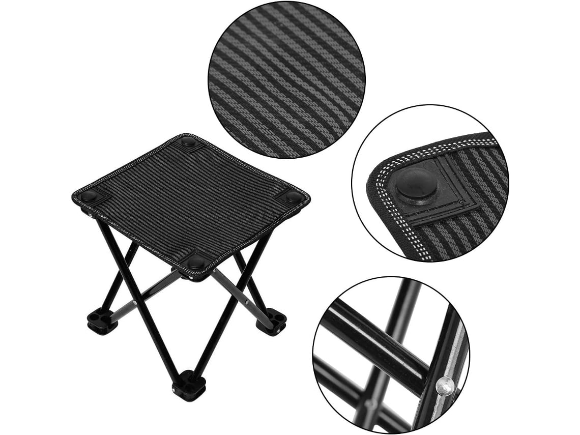 Taburete plegable portátil, sillas plegables para acampar, pequeño
