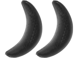Juego de 2 cojines ergonómicos de goma negra CHABERLU