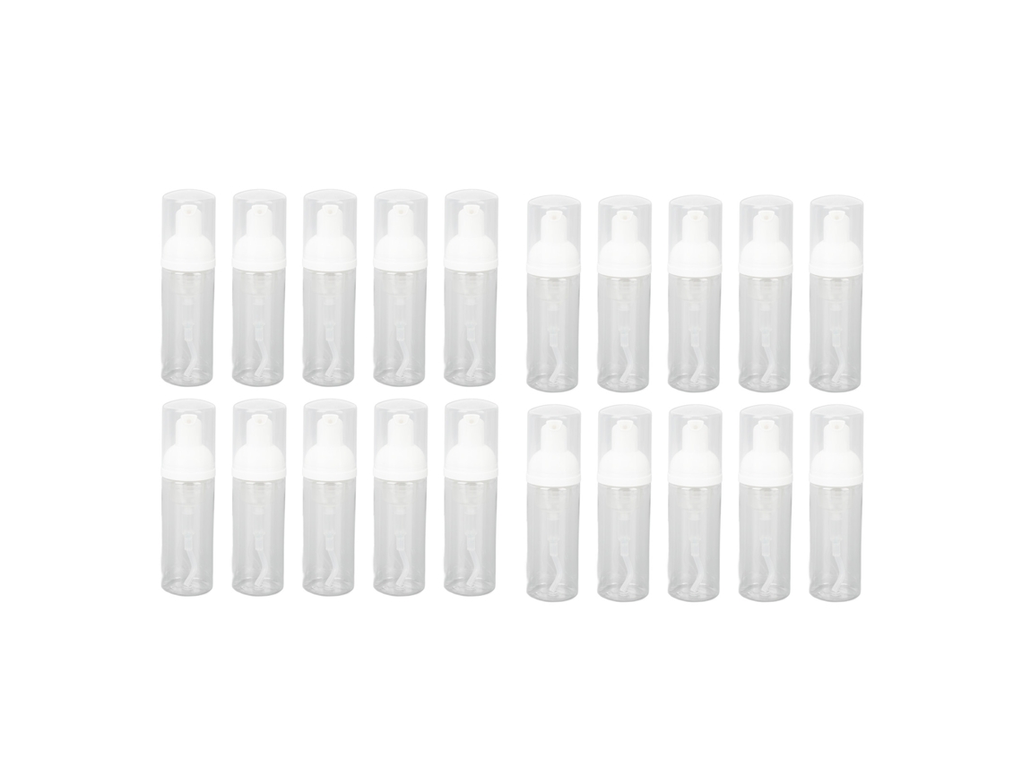 2026 20 unidades de frasco de espuma com bomba transparente anti-vazamento, dispensador de viagem de 50 ml