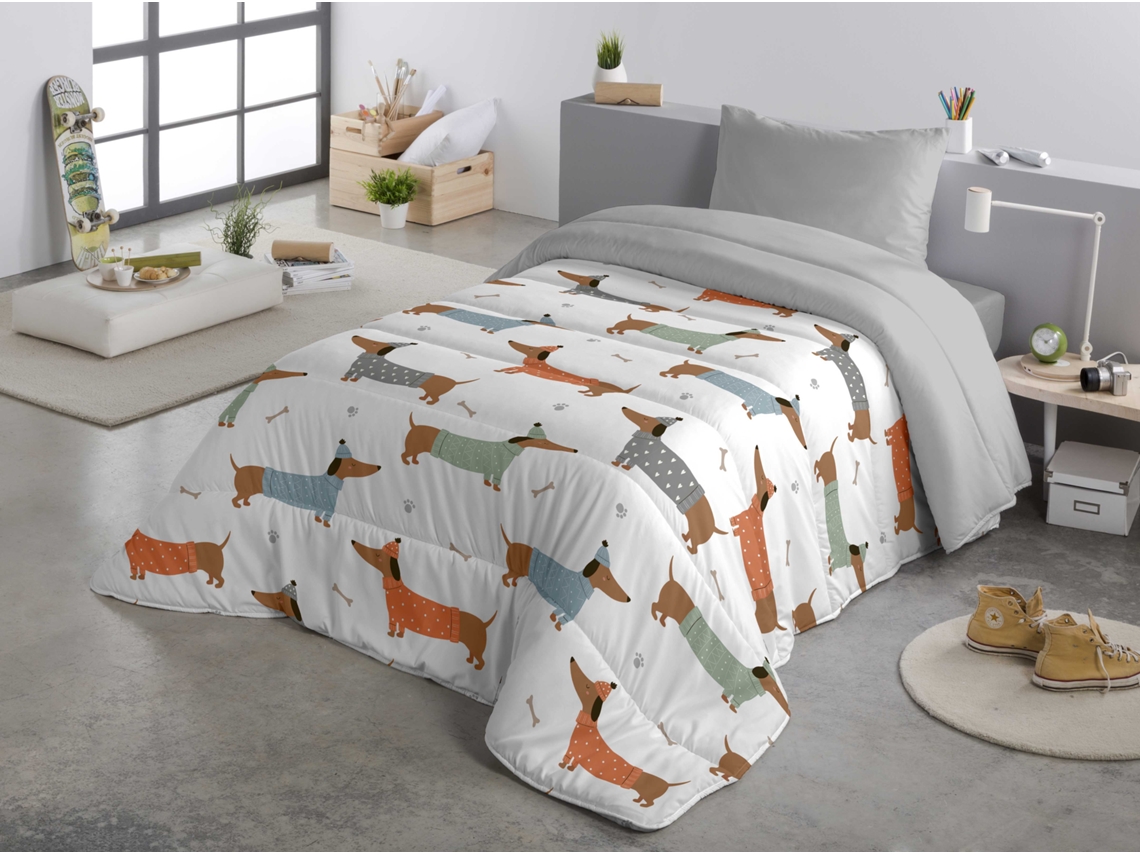 EDREDON ESTAMPADO CAMA 90 MICROFIBRA POLIÉSTER FABRICADO EN ESPAÑA MOCHI NATURALS