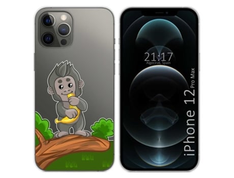Carcasa iPhone 12 Pro Max (6.7) TUMUNDOSMARTPHONE Dibujos Transparente Multicolor