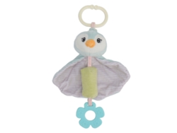 Mali brinquedo de Pelúcia para Carro de Bebê Pinguim com Som Chocalho Leve Portátil para Viagens