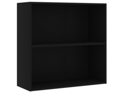 Maison Exclusive - Estantería De Madera De Ingeniería Negra 80x30x76,5 Cm