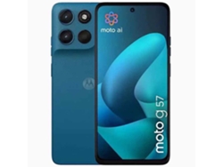 Smartphone Motorola Moto G57 5G, 6,72'', 8 GB de RAM, 256 GB de almacenamiento, Android 16, procesador Snapdragon 6s Gen 4, cámara de 50 MP, batería de 5200 mAh, color verde.