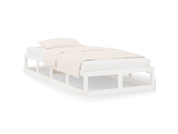 Maison Exclusive - Estructura De Cama Individual Madera Maciza Blanco 75x190 Cm