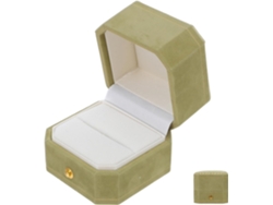 Elegante Refinada Octogonal Terciopelo Anillos 1 Compartimento Protege Ideal Decorar Dormitorio Tocador Caja