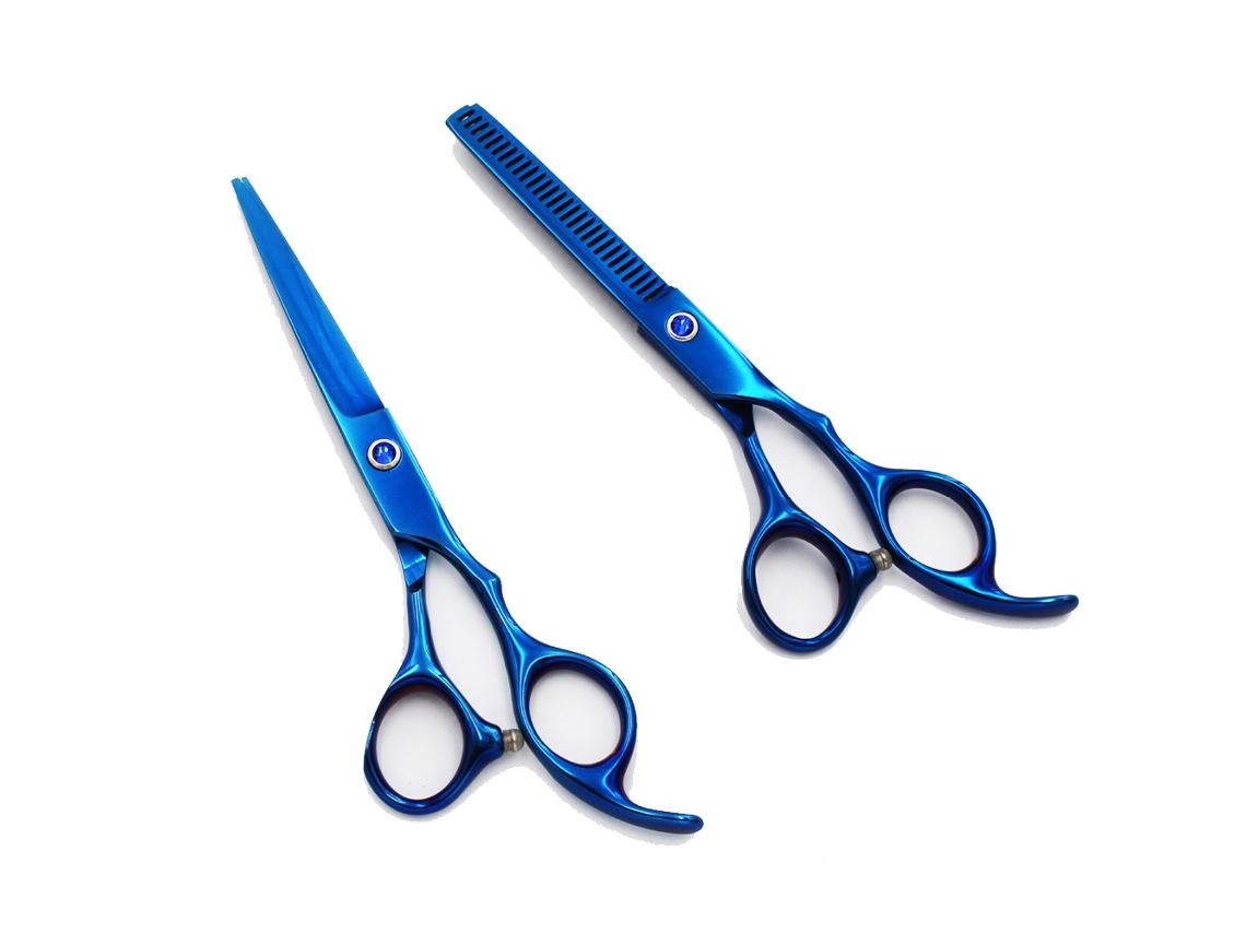 Tijeras de corte de pelo de peluquero de 6,0 pulgadas y tijeras de entresacar - para peluqueros profesionales JEDBESETZT
