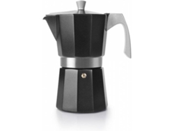Cafetera italiana IBILI  Evva Black (9 Tazas)