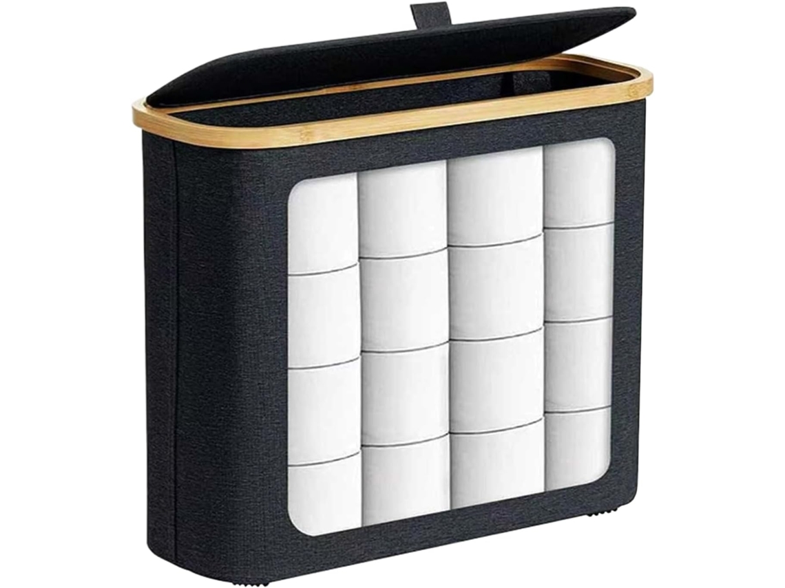 Caja Para Guardar Papel Higiénico, Contenedor Transparente De Pvc, Soporte Para Papel Higiénico Con Tapa