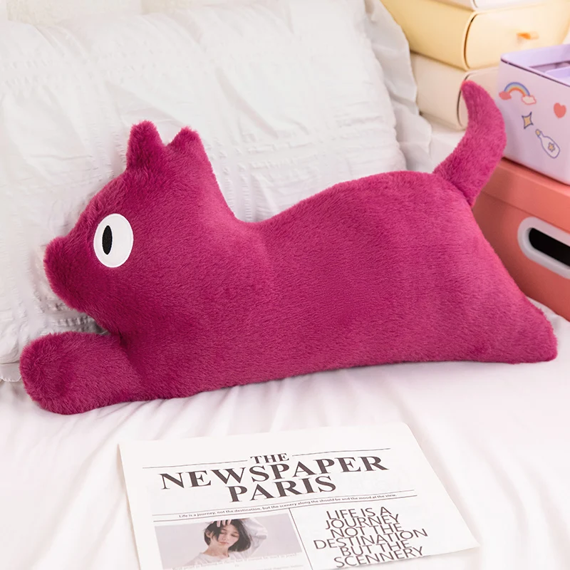 (rojo 60cm) Cojín Decorativo Para Sofá Con Diseño De Gato Oculto Lateral Para Adultos