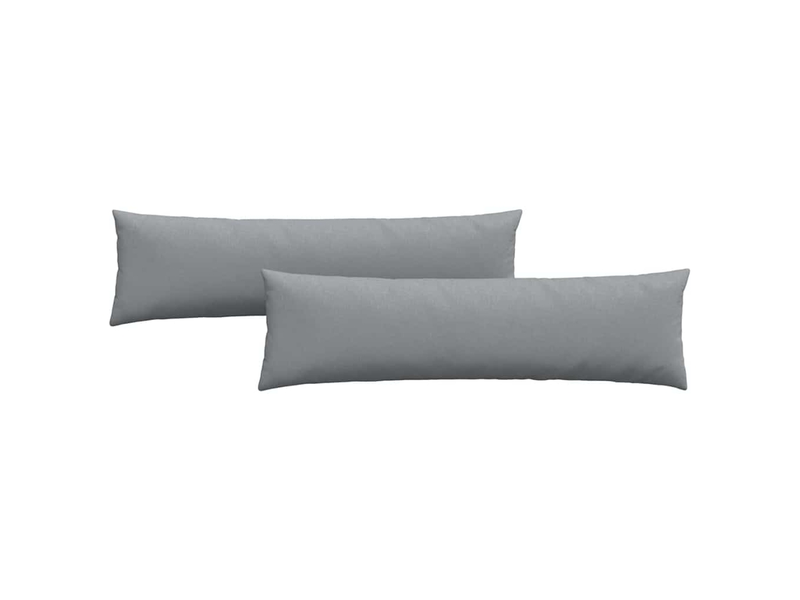 Cojines para sofá, 2 unidades, cojín grande para sofá, gris claro, 145x40cm HARLANV1