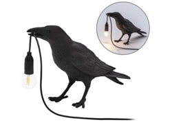 Lámpara De Pared Led De Resina Con Forma De Pájaro Cuervo, Lámpara De Mesa, Lámpara Decorativa Artística Para Dormitorio O Sala De Estar (2025)