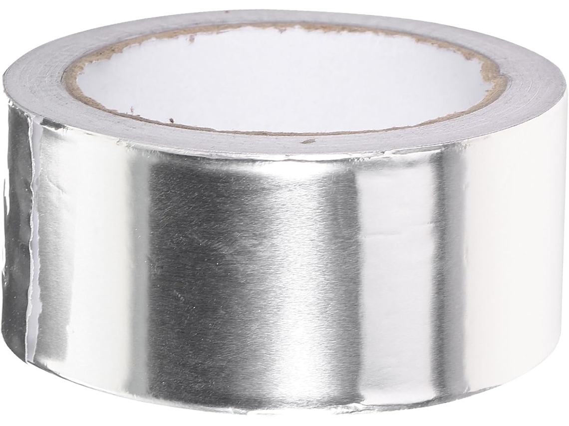 Cinta De Sellado De Aluminio Plateado De 20 M, Adhesivo Fuerte, Tira Autoadhesiva