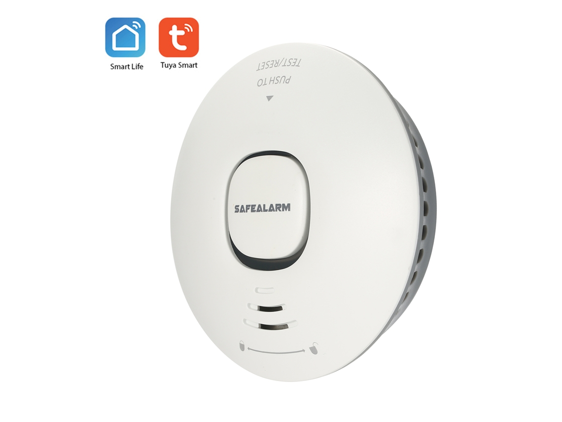 Sistema de seguridad inalámbrico con detector de humo y wifi inteligente