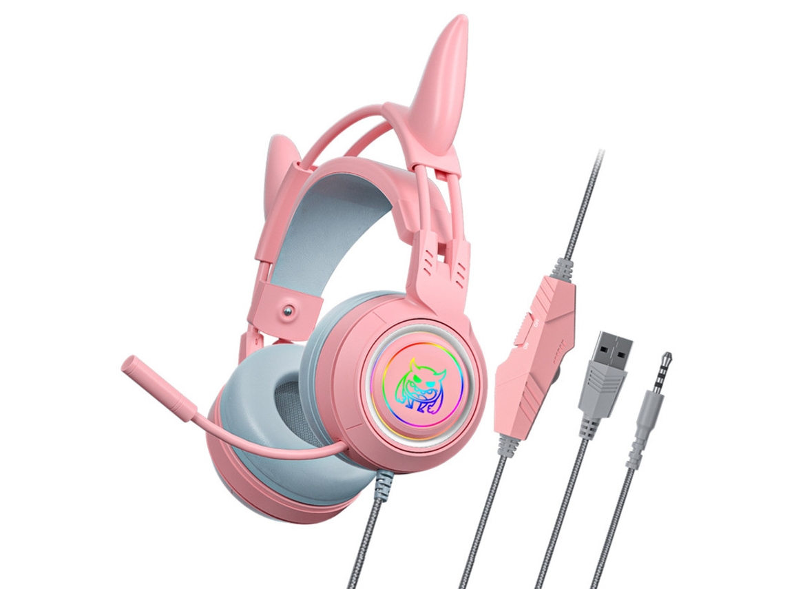 SZSMART X-Ej011 Auriculares con cable (Over-Ear - Micrófono - Cancelación de ruido - Rosa)