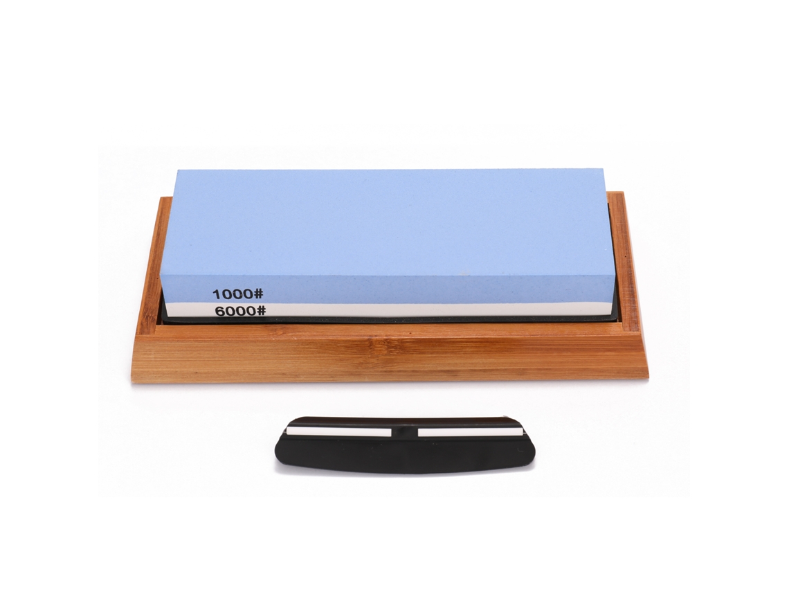 Kit De Afilado Premium Con Piedra De Grano 1000/6000 Y Base Antideslizante Para Cuchillas.