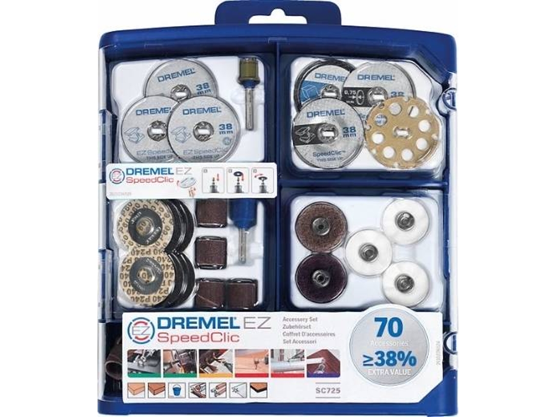 Conjunto de Accesorios DREMEL Ez Speedclic 70 Piezas
