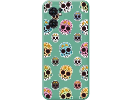 Carcasa para Oppo Find X5 Lite 5G TUMUNDOSMARTPHONE Silicona Líquida Dibujos Verde