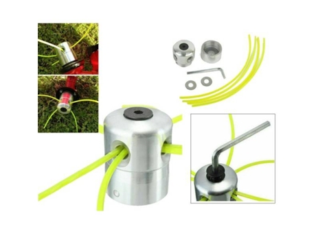Cabezal Universal de Aluminio para Desbrozadora Cortacésped 4 Hilos 05091 TRADE SHOP TRAESIO