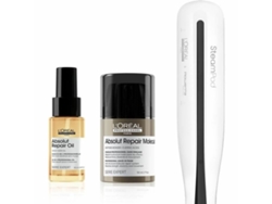 Plancha de pelo de cerámica con vapor L'ORÉAL PARIS Steampod 3 (blanca, 220-240 V)