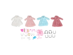 2026-conjunto Abrigo Invierno Muñeca Escala 1/12 Con Colgador Y Accesorios Para Navidad Y Niñas