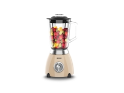 Batidora Vaso Retro SOGO Bat-Ss-5565 500W 1,5L Jarra Cristal Beige