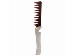 Peine Plegable De Acero Inoxidable Con Dientes Anchos Pequeño Para Pelo Vintage Oil Head Cuidado Y Estilo