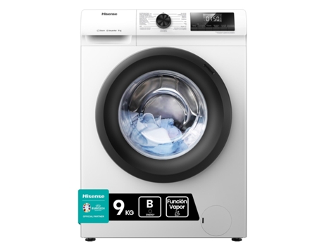 Lavadora HISENSE WFQP901418VM (9 kg - 1400 rpm - Blanco)