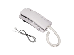 Teléfono De Pared Con Cable Kxt-438 Con Función De Rellamada, Silencio Y Flash Rápido - Plástico Abs Blanco Para El Hogar, Hotel, Escuela Y Oficina.