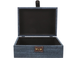 Baratijas Retro Madera Organizador Viaje Multifuncional Joyas Protección Reforzada Hogar Oficina Caja Tela