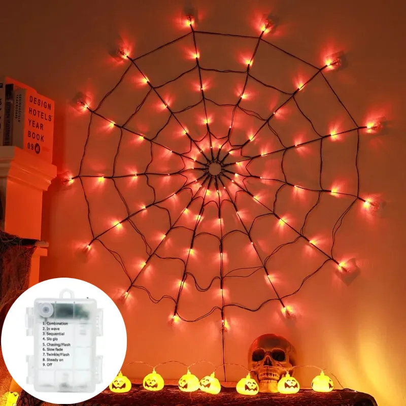 Nueva red de luz LED con forma de telaraña, juguete decorativo Lightvayotoy