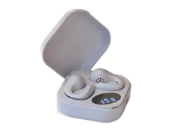 Auriculares Inalámbricos Hifi De Oreja Abierta Con Clip Bluetooth Para Deportes Con Indicador De Batería - Blanco