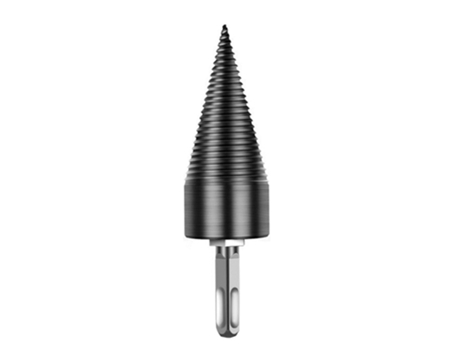 Broca divisora de madera, broca divisora de troncos para leña, destornillador cónico de tornillo de alta resistencia, 42mm con vástago hexagonal ex...