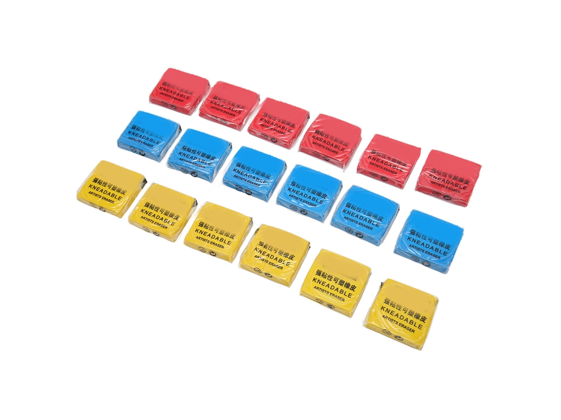 18pcs Borrador Amasable Profesional Con Adhesión Fuerte Moldeable Para Artistas Dibujo