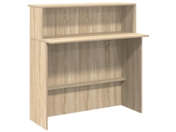 Mostrador de recepción en roble Sonoma, MAISON EXCLUSIVE, 100x50x103,5 cm