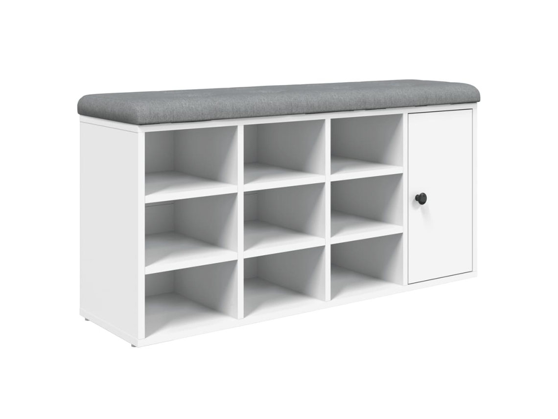 Maison Exclusive - Banco Zapatero Madera De Ingeniería Blanco 102x32x50 Cm