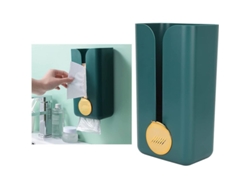 Portarrollos De Papel Higiénico De Pared, Estilo Sencillo, Verde Y Dorado, Caja Abierta Para Guardar El Papel Higiénico.