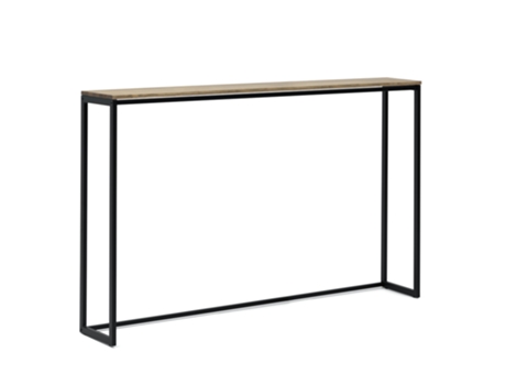 Consola Recibidor iCub Eco-Line 78x30x80cm Negra en madera maciza de pino acabado envejecido estilo Industrial BOX FURNITURE