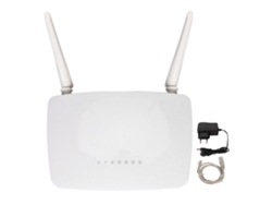 Router wifi inalámbrico profesional de alta velocidad de 300 Mbps con antenas externas y enchufe europeo.
