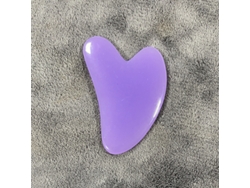 (morado C) 1 Tablero De Gua Sha De Resina En Forma De Corazón, Masajeador Facial, Herramienta De Masaje Spa